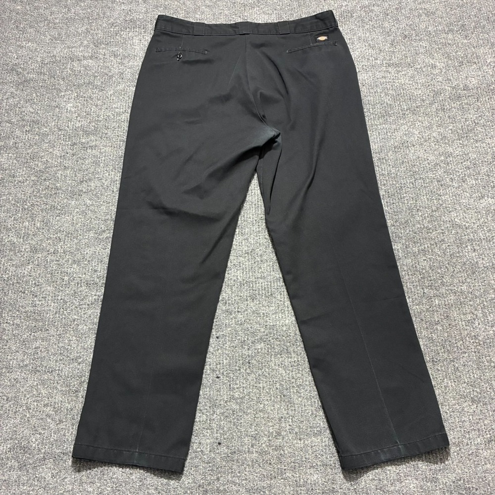 Dickies 874 Original Fit Mens Pants Size 42x34 Black‎ Flat Front High Rise - Picture 10 of 11